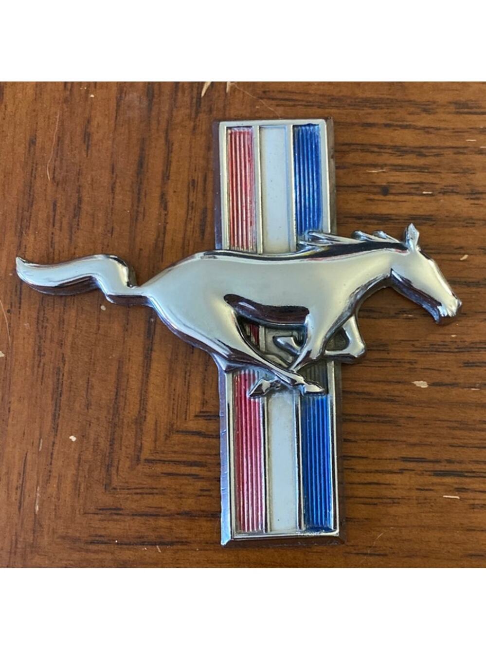 1964-68 OEM Right Hand Mustang Front Fender Emblem Badge FAIR running pony